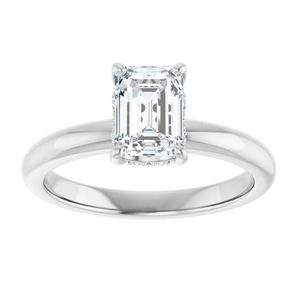 Hidden Halo-Style Engagement Ring Image 3 Raleigh Diamond Fine Jewelry Raleigh, NC