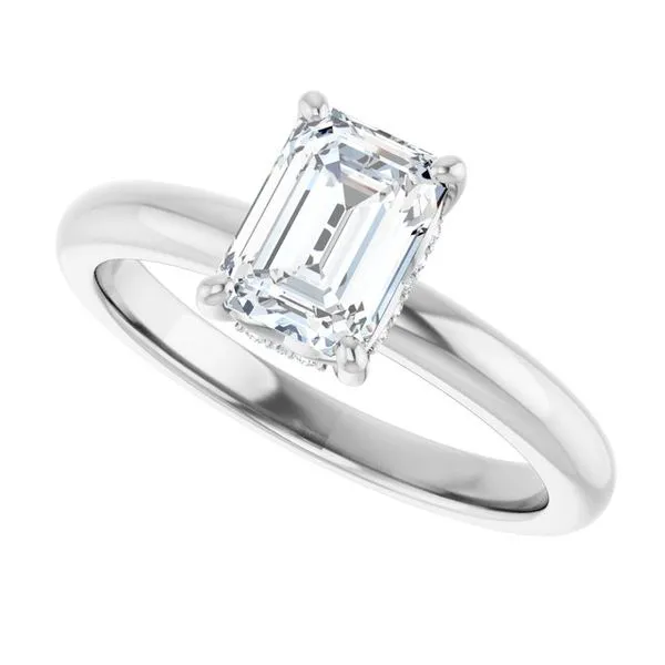 Hidden Halo-Style Engagement Ring Image 5 Raleigh Diamond Fine Jewelry Raleigh, NC