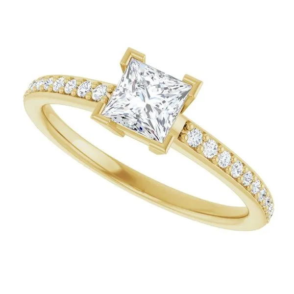 V-End Prong Engagement Ring Image 5 Mark Jewellers La Crosse, WI