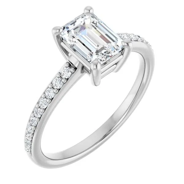 V-End Prong Engagement Ring Eskews Fine Jewelers Lee's Summit, MO