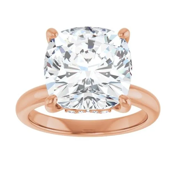 Hidden Halo-Style Engagement Ring Image 3 Raleigh Diamond Fine Jewelry Raleigh, NC