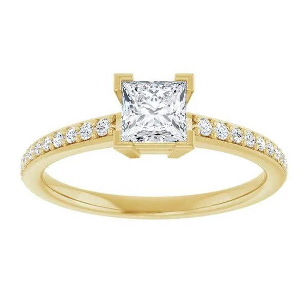 V-End Prong Engagement Ring Image 3 Vulcan's Forge LLC KANSAS CITY, MO