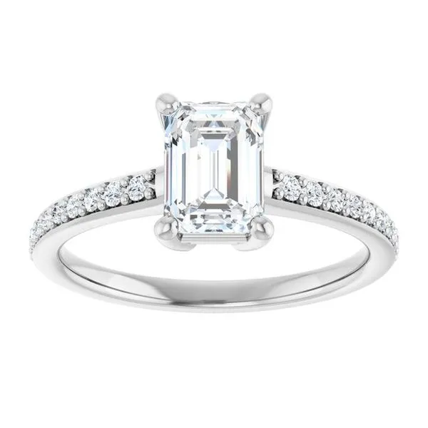 V-End Prong Engagement Ring Image 3 Rox Atlanta Jewelers Decatur, GA