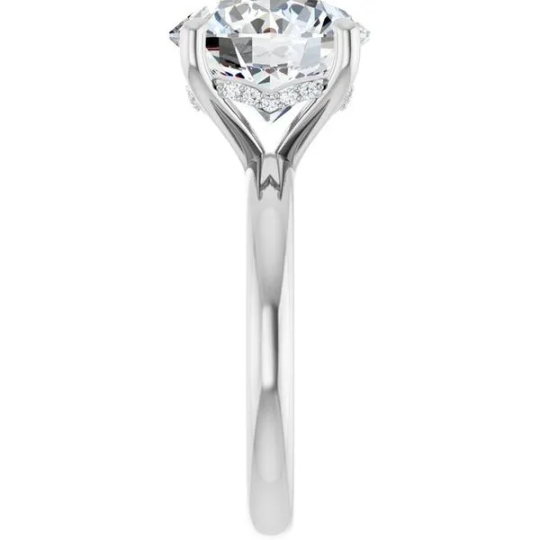 Hidden Halo-Style Engagement Ring Image 4 Raleigh Diamond Fine Jewelry Raleigh, NC
