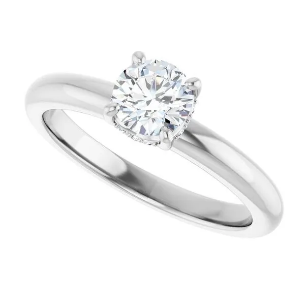 Hidden Halo-Style Engagement Ring Image 5 Raleigh Diamond Fine Jewelry Raleigh, NC
