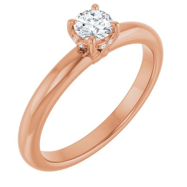 Hidden Halo-Style Engagement Ring