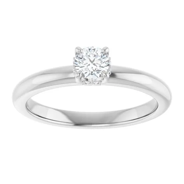 Hidden Halo-Style Engagement Ring Image 3 Raleigh Diamond Fine Jewelry Raleigh, NC