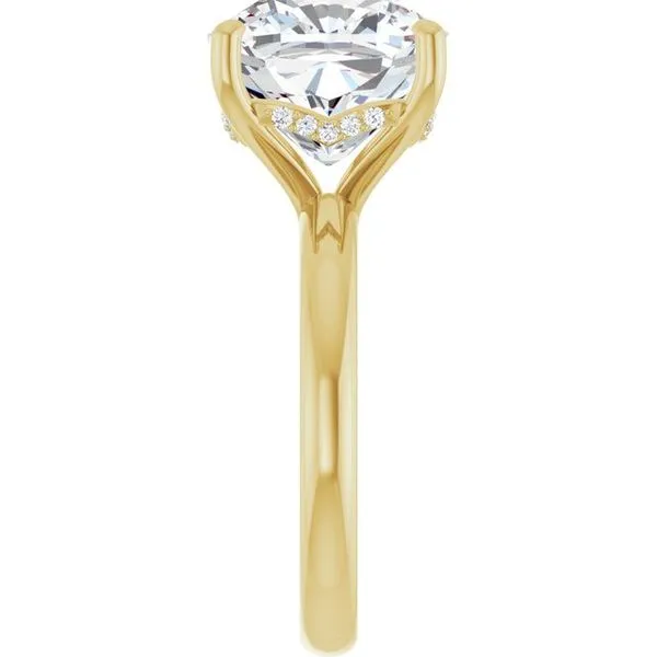 Hidden Halo-Style Engagement Ring Image 4 Raleigh Diamond Fine Jewelry Raleigh, NC