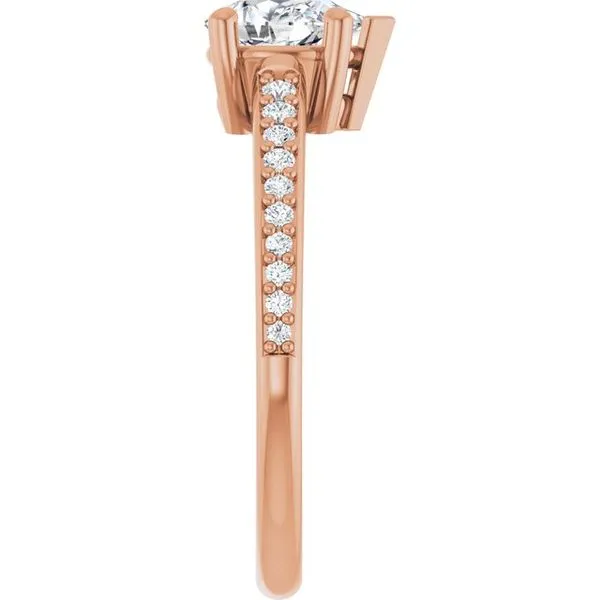 V-End Prong Engagement Ring Image 4 Rox Atlanta Jewelers Decatur, GA