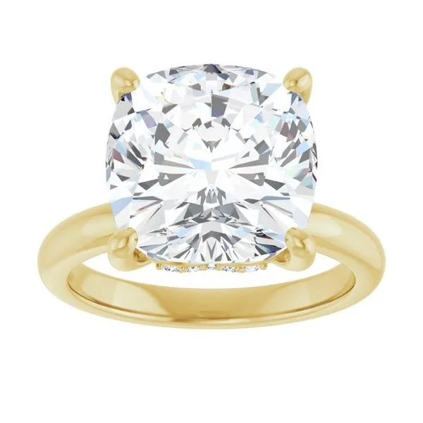 Hidden Halo-Style Engagement Ring Image 3 Raleigh Diamond Fine Jewelry Raleigh, NC