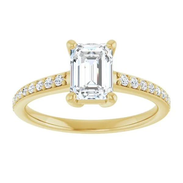 V-End Prong Engagement Ring Image 3 Eskews Fine Jewelers Lee's Summit, MO