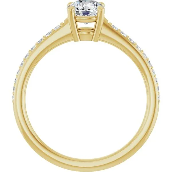 V-End Prong Engagement Ring Image 2 Rox Atlanta Jewelers Decatur, GA