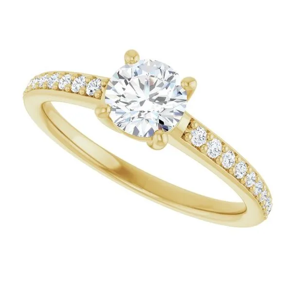 V-End Prong Engagement Ring Image 5 Rox Atlanta Jewelers Decatur, GA