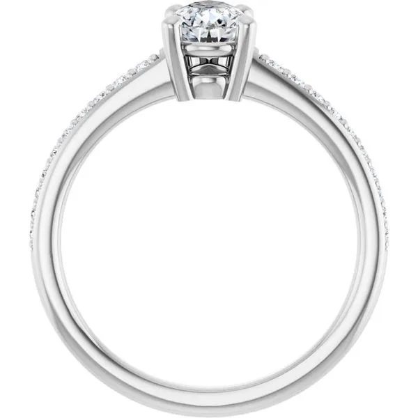 V-End Prong Engagement Ring Image 2 Rox Atlanta Jewelers Decatur, GA