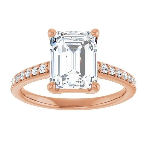 V-End Prong Engagement Ring Image 3 Eskews Fine Jewelers Lee's Summit, MO