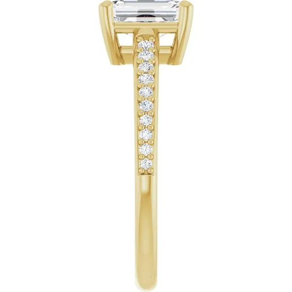 V-End Prong Engagement Ring Image 4 Rox Atlanta Jewelers Decatur, GA