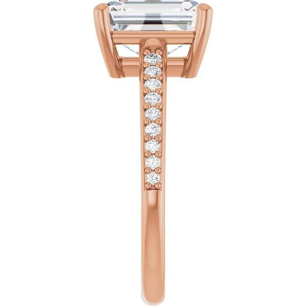 V-End Prong Engagement Ring Image 4 Rox Atlanta Jewelers Decatur, GA