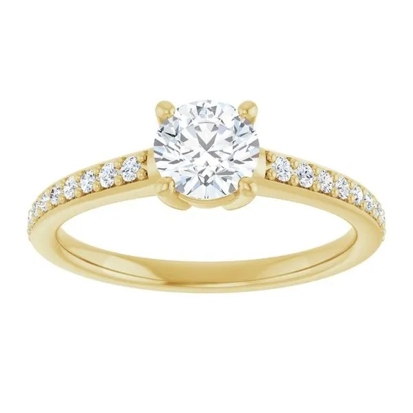 V-End Prong Engagement Ring Image 3 Rox Atlanta Jewelers Decatur, GA