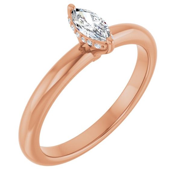 Hidden Halo-Style Engagement Ring