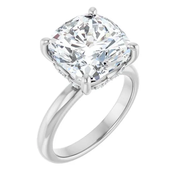 Hidden Halo-Style Engagement Ring Raleigh Diamond Fine Jewelry Raleigh, NC