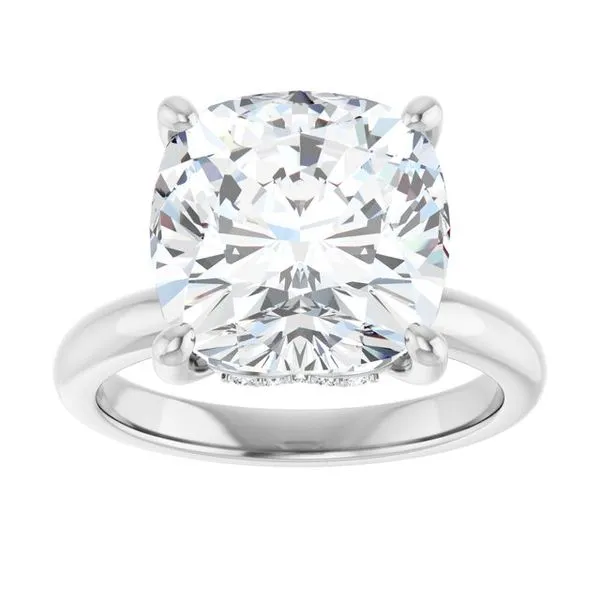 Hidden Halo-Style Engagement Ring Image 3 Raleigh Diamond Fine Jewelry Raleigh, NC