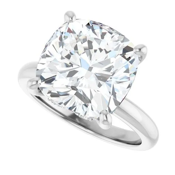 Hidden Halo-Style Engagement Ring Image 5 Raleigh Diamond Fine Jewelry Raleigh, NC