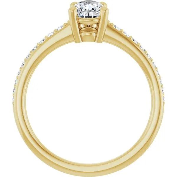 V-End Prong Engagement Ring Image 2 Rox Atlanta Jewelers Decatur, GA