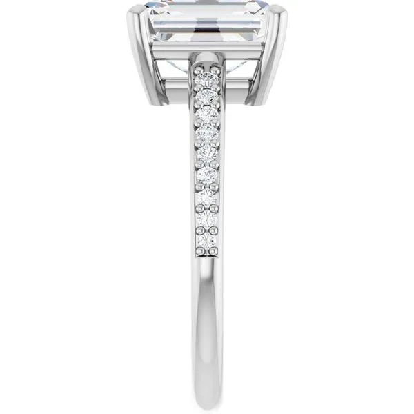 V-End Prong Engagement Ring Image 4 Rox Atlanta Jewelers Decatur, GA