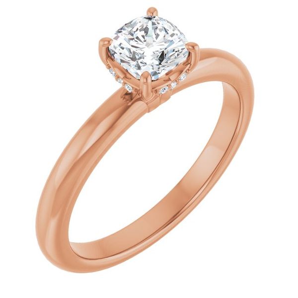 Hidden Halo-Style Engagement Ring