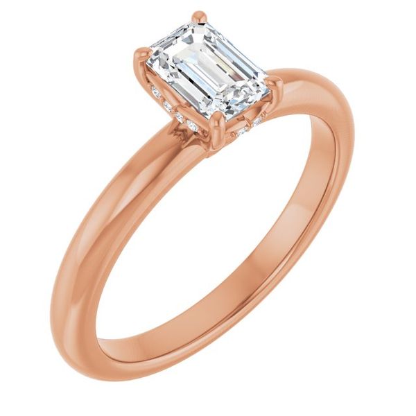 Hidden Halo-Style Engagement Ring
