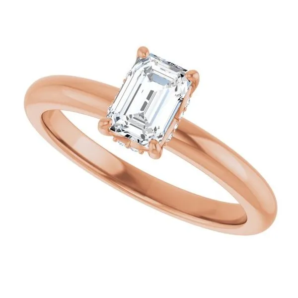 Hidden Halo-Style Engagement Ring Image 5 Raleigh Diamond Fine Jewelry Raleigh, NC