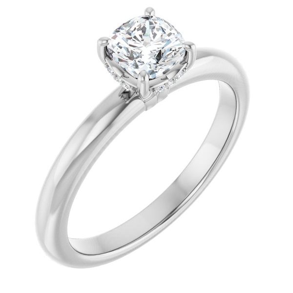 Hidden Halo-Style Engagement Ring