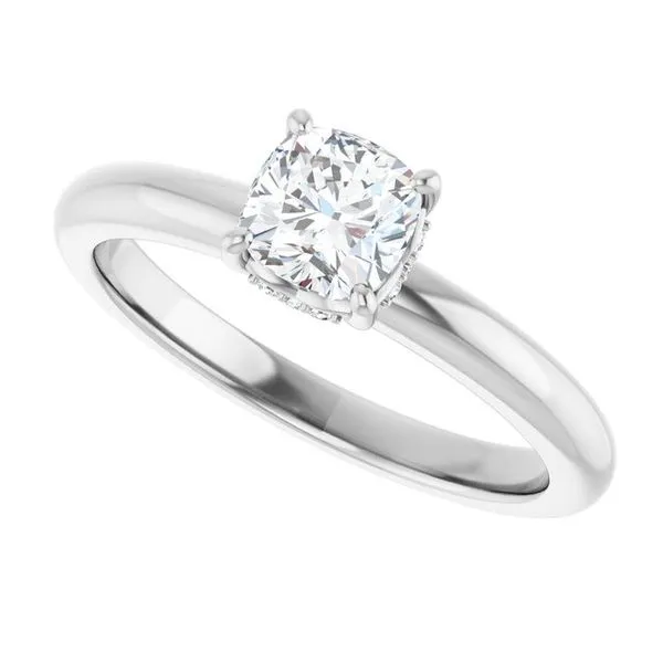 Hidden Halo-Style Engagement Ring Image 5 Raleigh Diamond Fine Jewelry Raleigh, NC