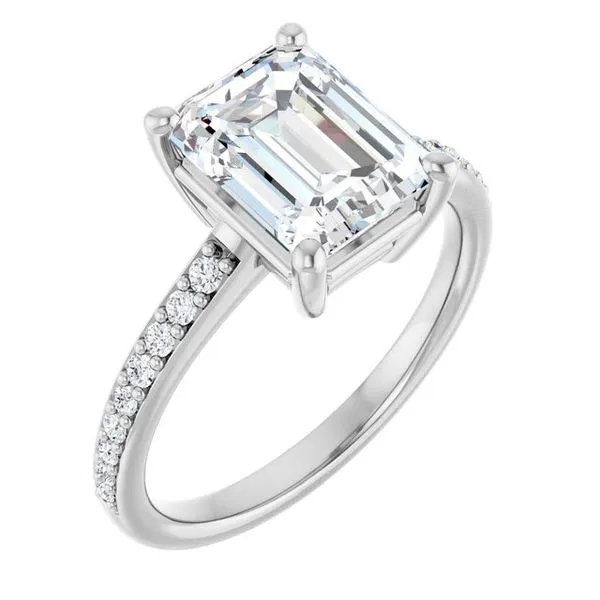 V-End Prong Engagement Ring Rox Atlanta Jewelers Decatur, GA