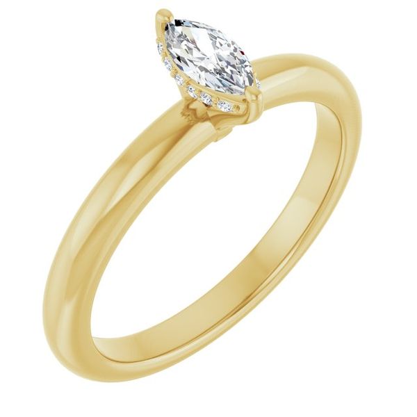 Hidden Halo-Style Engagement Ring