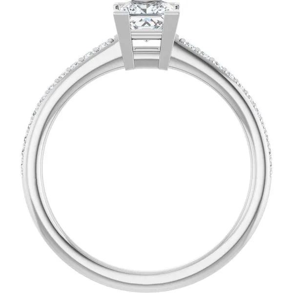 V-End Prong Engagement Ring Image 2 Clater Jewelers Louisville, KY