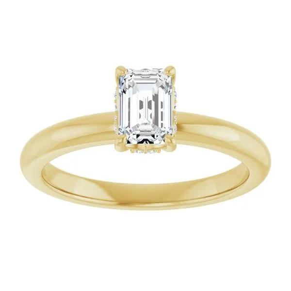 Hidden Halo-Style Engagement Ring Image 3 Raleigh Diamond Fine Jewelry Raleigh, NC