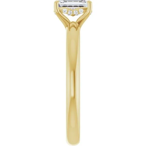 Hidden Halo-Style Engagement Ring Image 4 Raleigh Diamond Fine Jewelry Raleigh, NC