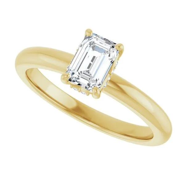 Hidden Halo-Style Engagement Ring Image 5 Raleigh Diamond Fine Jewelry Raleigh, NC