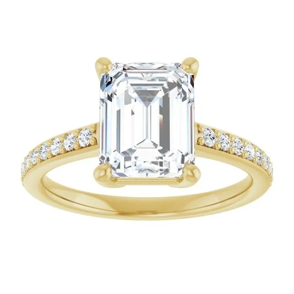 V-End Prong Engagement Ring Image 3 Eskews Fine Jewelers Lee's Summit, MO