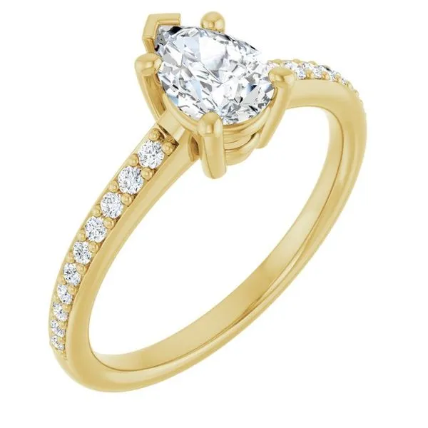 V-End Prong Engagement Ring Eskews Fine Jewelers Lee's Summit, MO