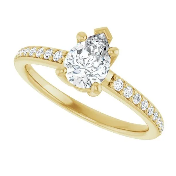 V-End Prong Engagement Ring Image 5 Eskews Fine Jewelers Lee's Summit, MO