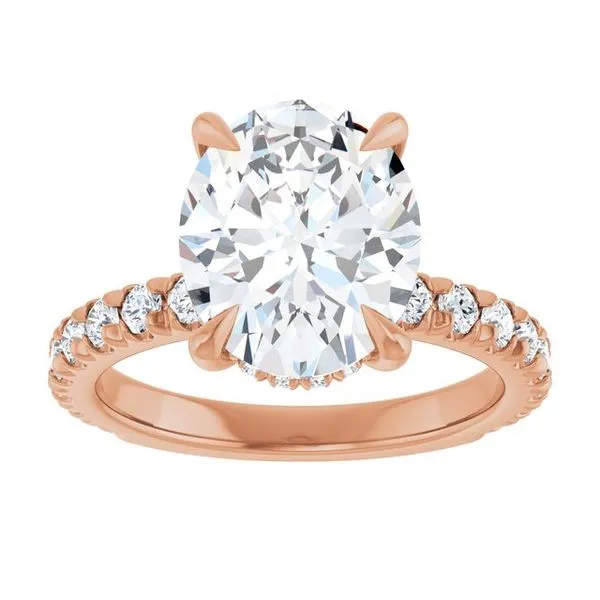 Claw-Prong Hidden Halo-Style Engagement Ring Image 3 Raleigh Diamond Fine Jewelry Raleigh, NC