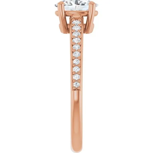 V-End Prong Engagement Ring Image 4 Eskews Fine Jewelers Lee's Summit, MO