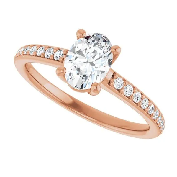 V-End Prong Engagement Ring Image 5 Rox Atlanta Jewelers Decatur, GA