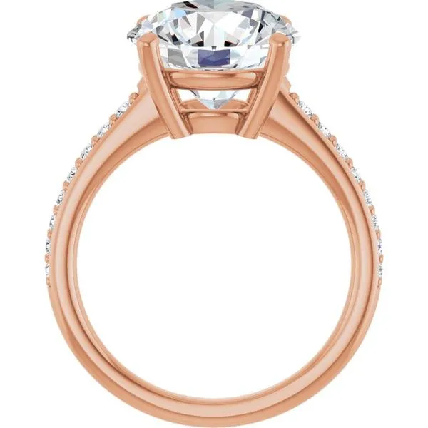 V-End Prong Engagement Ring Image 2 Rox Atlanta Jewelers Decatur, GA