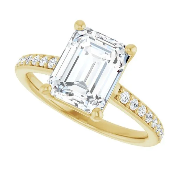 V-End Prong Engagement Ring Image 5 Eskews Fine Jewelers Lee's Summit, MO