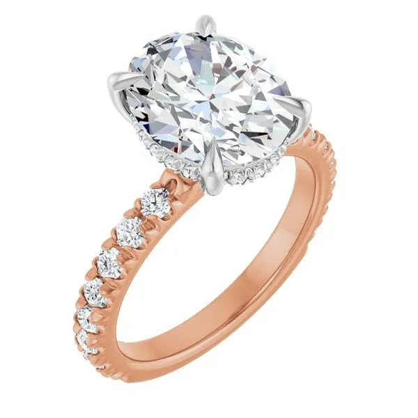 Claw-Prong Hidden Halo-Style Engagement Ring Mark Jewellers La Crosse, WI