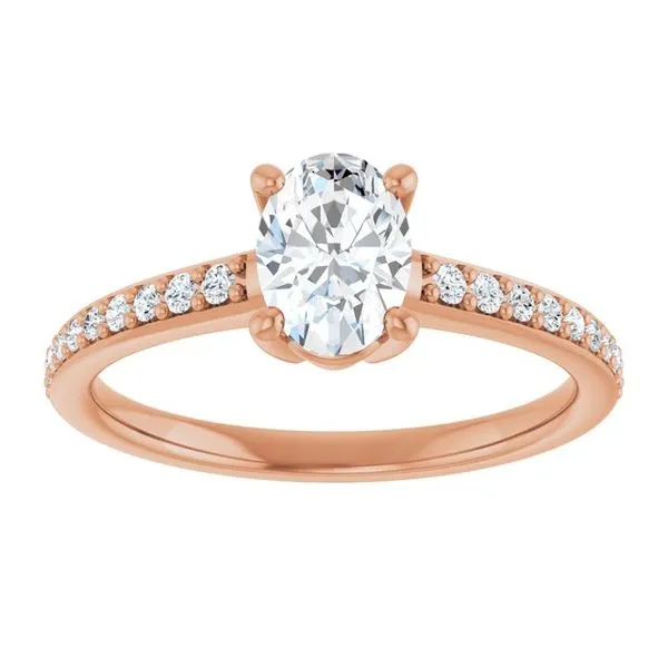 V-End Prong Engagement Ring Image 3 Rox Atlanta Jewelers Decatur, GA
