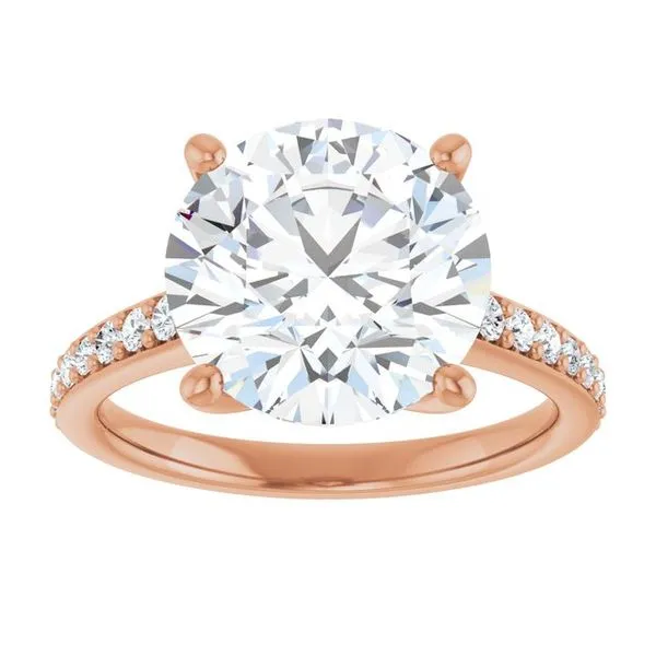 V-End Prong Engagement Ring Image 3 Rox Atlanta Jewelers Decatur, GA